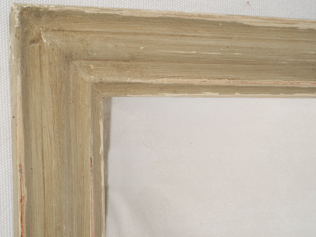 Aged patina detailed mercury hallway mirror