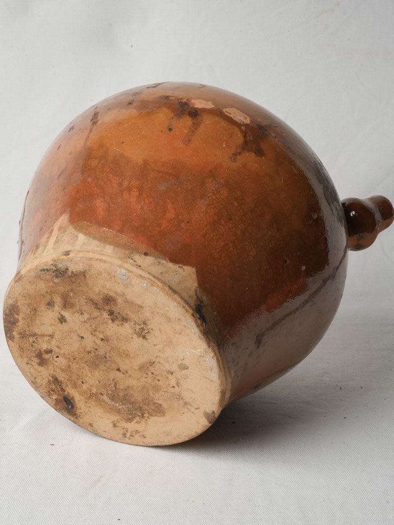 Unique shaped spout ceramic jug