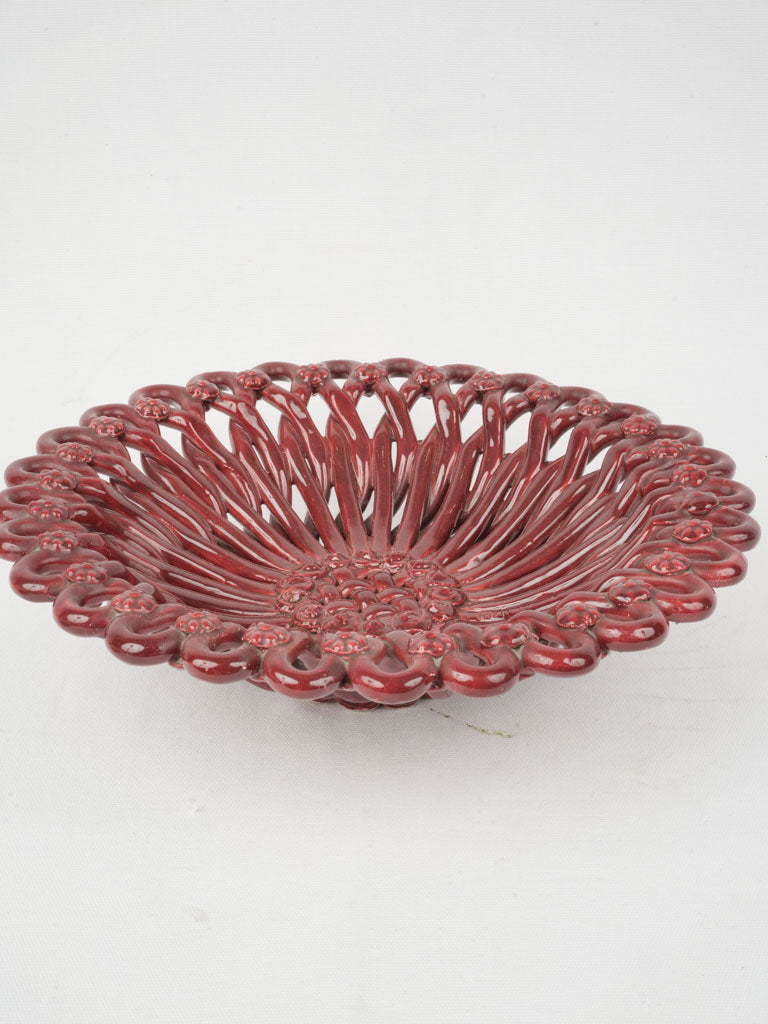 Timeless Burgundy Red Fruit Bowl
