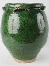 Weathered late-18th-century olive pot
