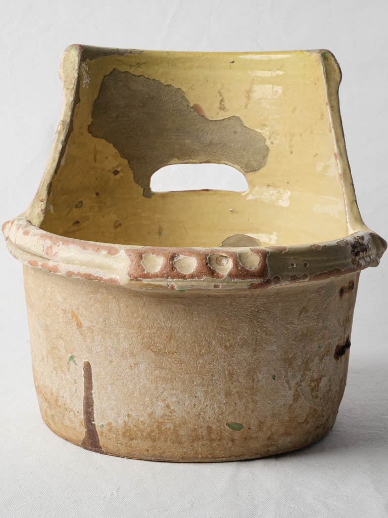 Historical thumbprint detail milking pail