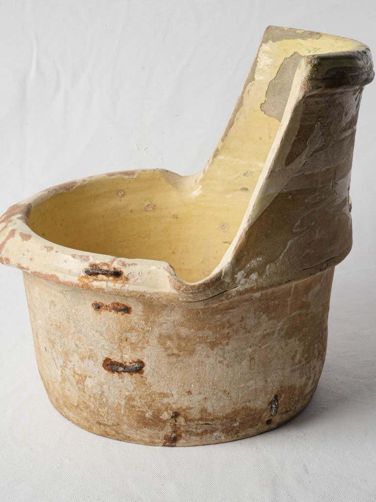 Earthy textured surface wash basin