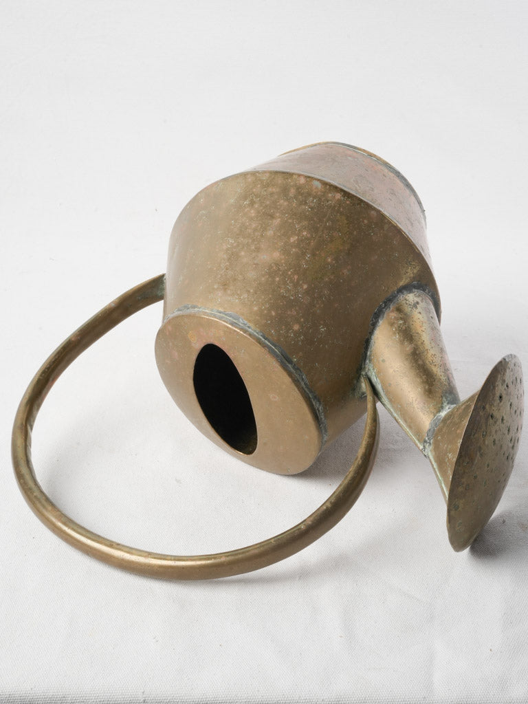 Warm-toned patina copper can