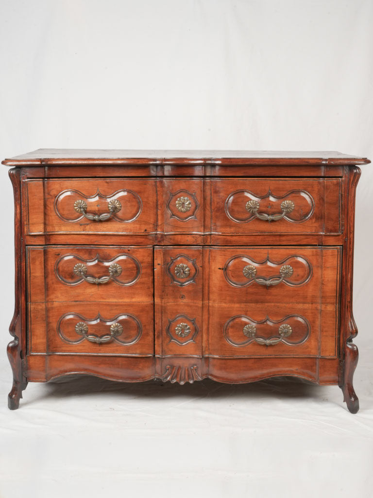 Vintage serpentine cherrywood cabinet