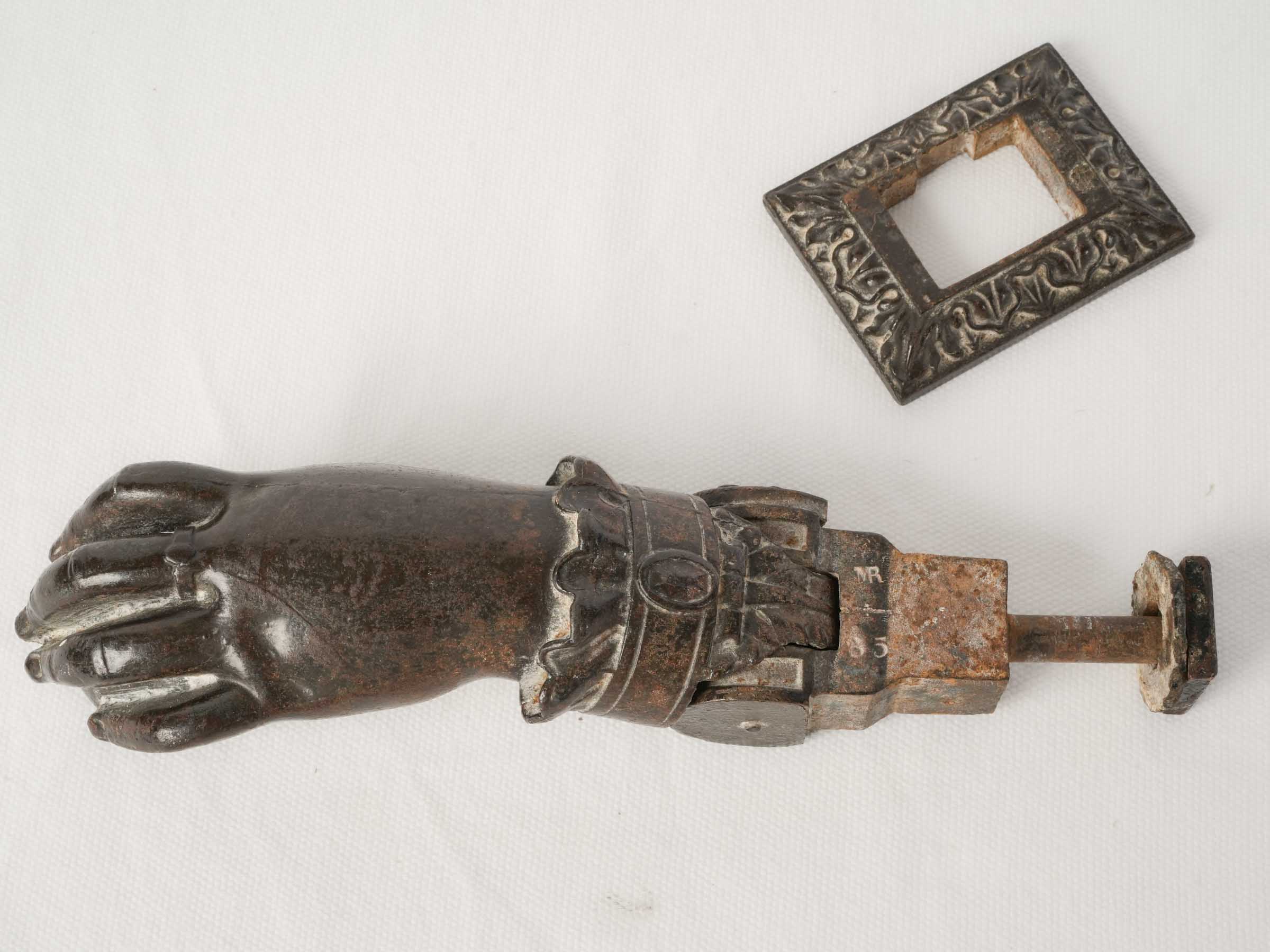 Vintage refined bronze door knocker