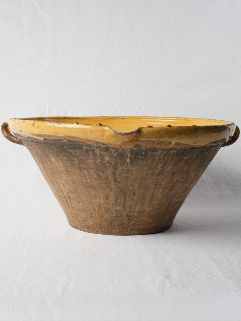 Vintage handcrafted ceramic serving bowl