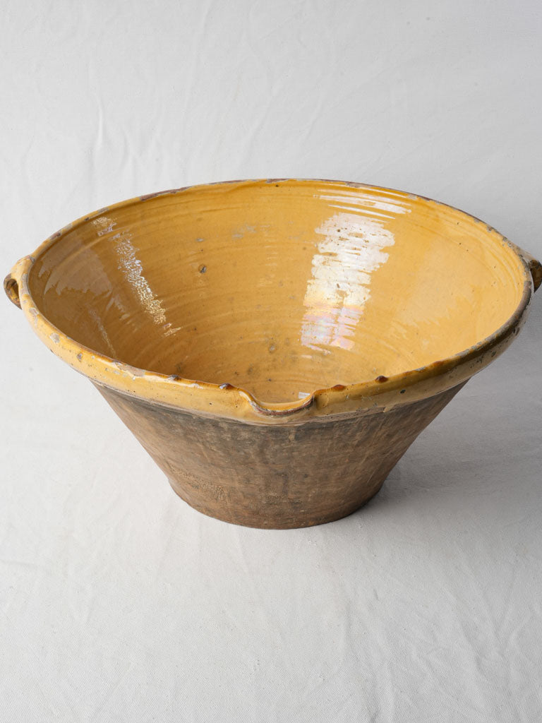 Provencal honey-colored glazed pottery