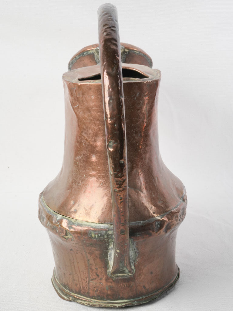 Late 18th Hand-Hammered Copper Watering Can - 17"