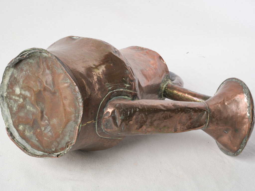 Late 18th Hand-Hammered Copper Watering Can - 17"