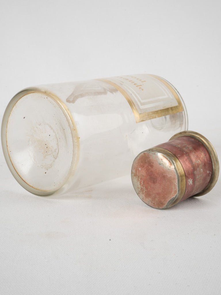 Time-worn French lavande storage jar