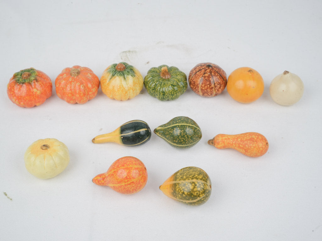 Artisanal Decorative Fall Gourds