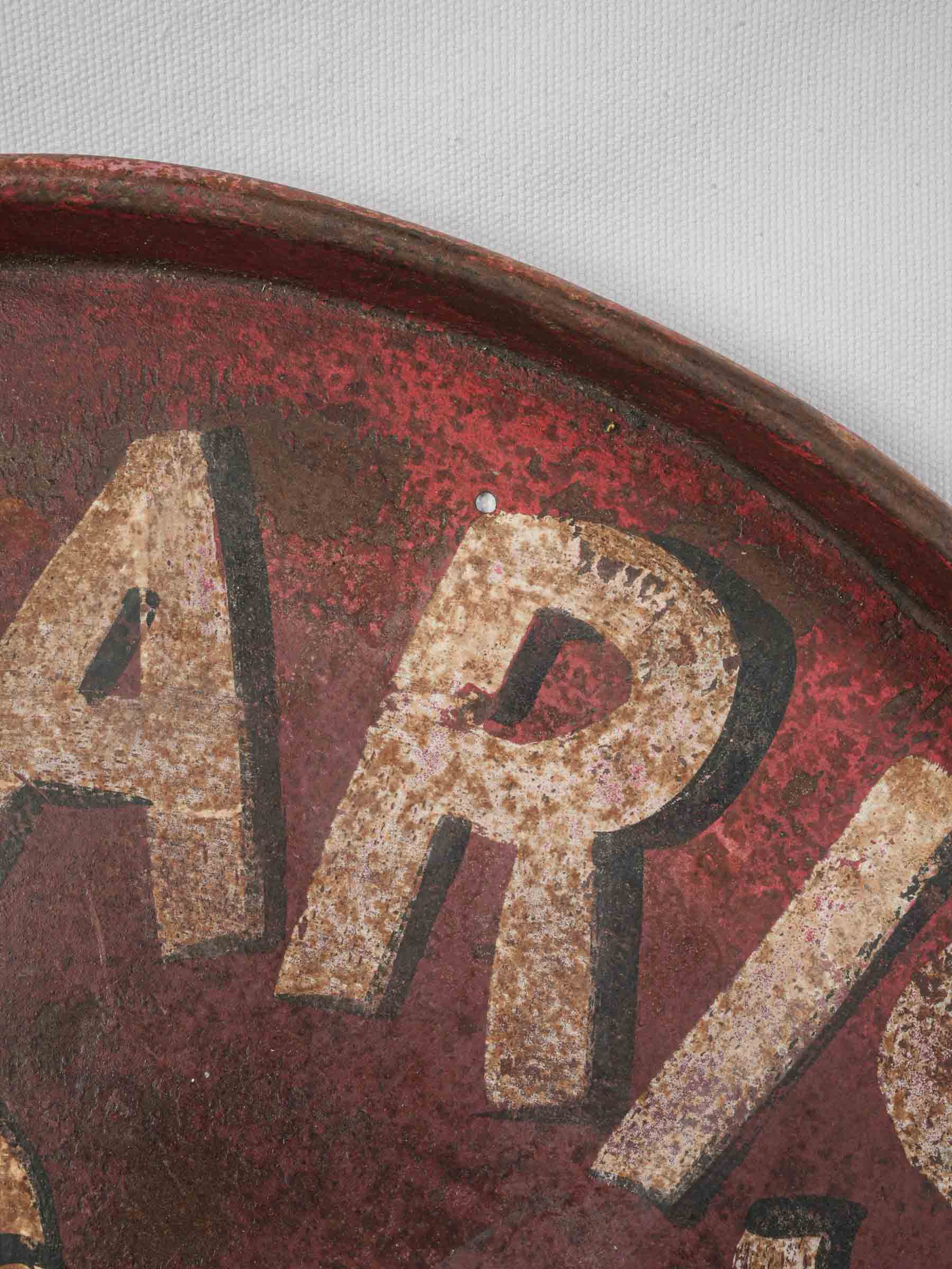 Rustic weathered patina bistro tray
