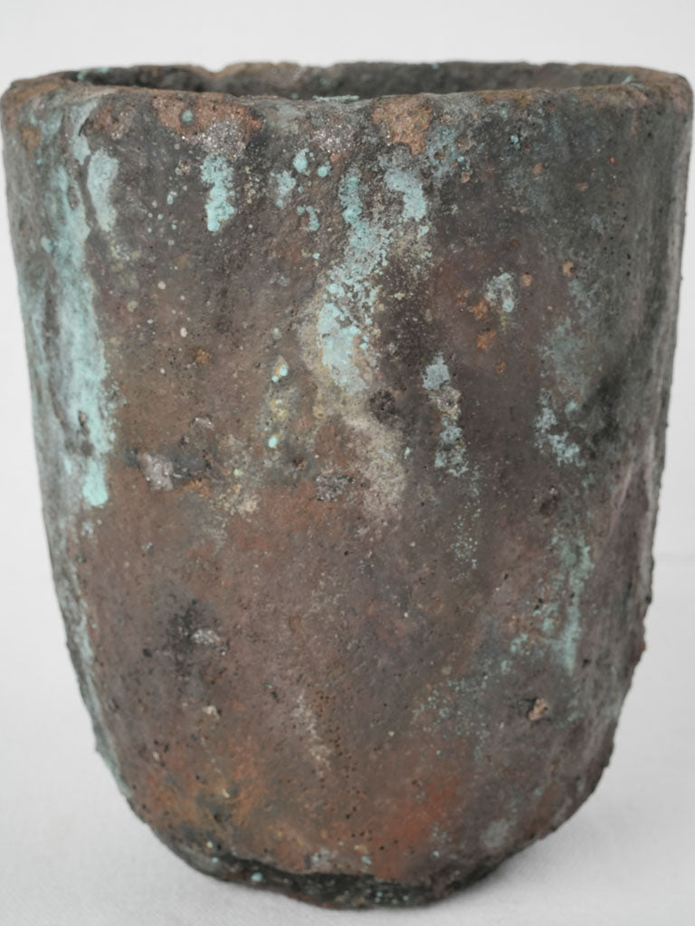 Phosphorus-like patina antique pots