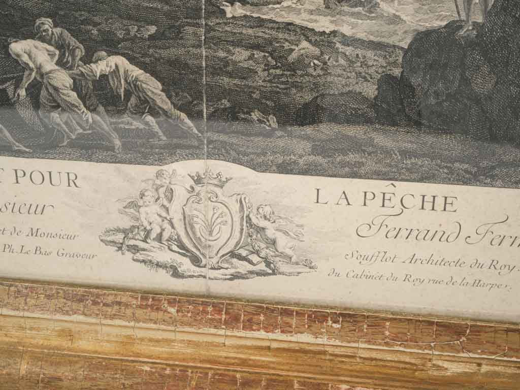 Departure for Fishing – Engraving after Claude Joseph Vernet - 18" x 24½"