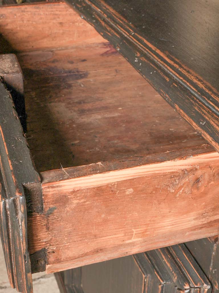 Aged Louis XIV buffet cabinet