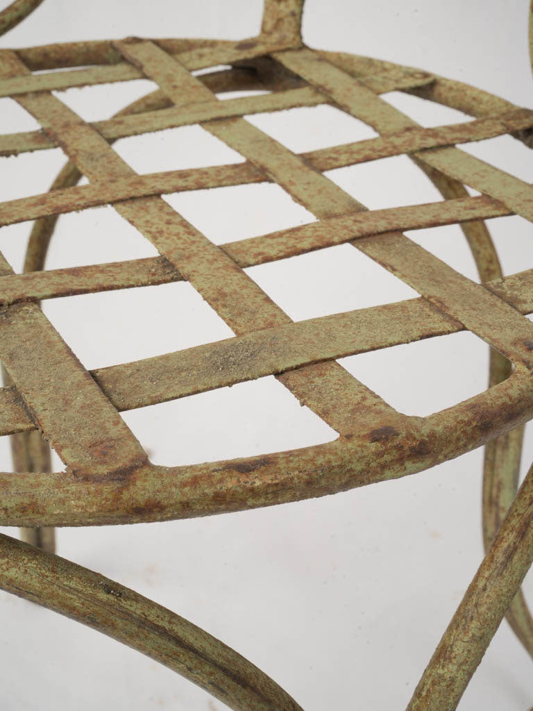 Airy lightweight wrought iron chairs