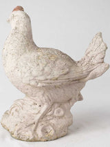 Provincial whimsical stone avian figurine