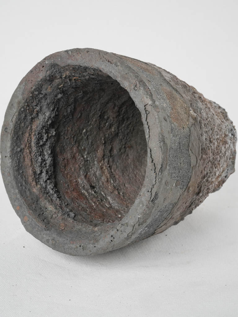 Antique French foundry smelting crucibles