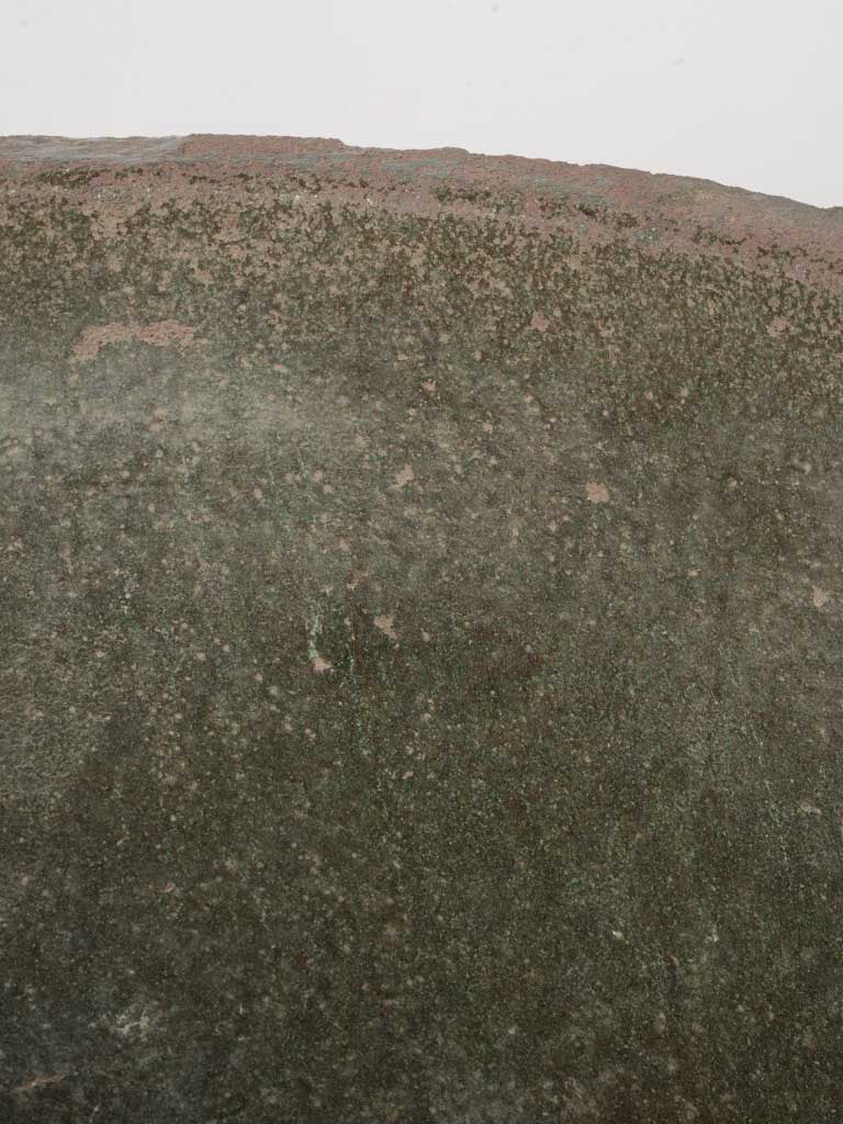 Large Mid 20th Century Industrial Crucible Planter w/ Mineral Heat Patina - 23¾"