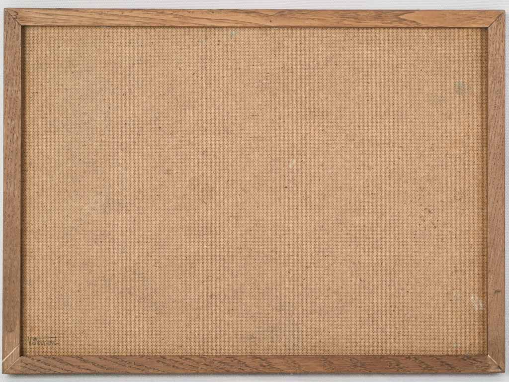 Richly colored framed painting