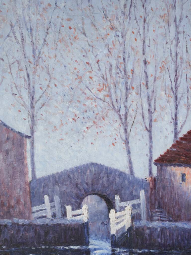 Silvery blue southern France artwork.