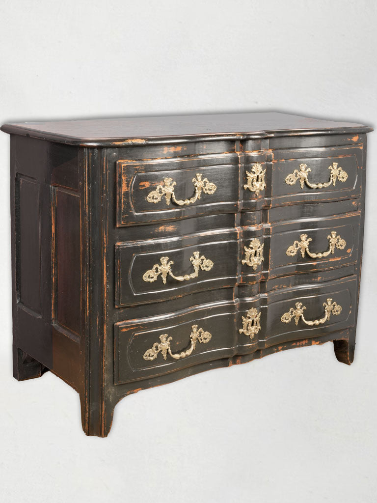 Elegant walnut commode with patina
