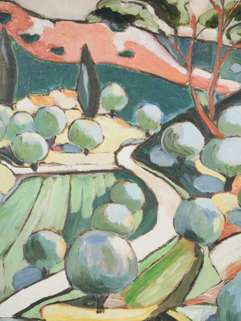 Celadon emerald landscape picture