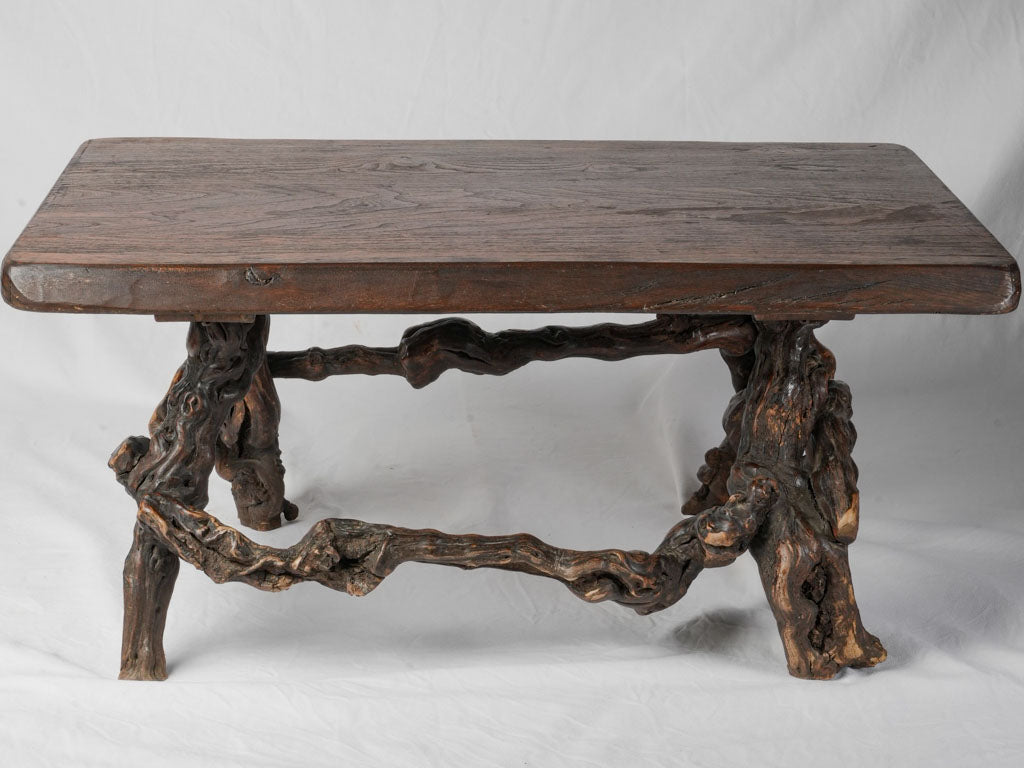 Warm-toned vintage coffee table