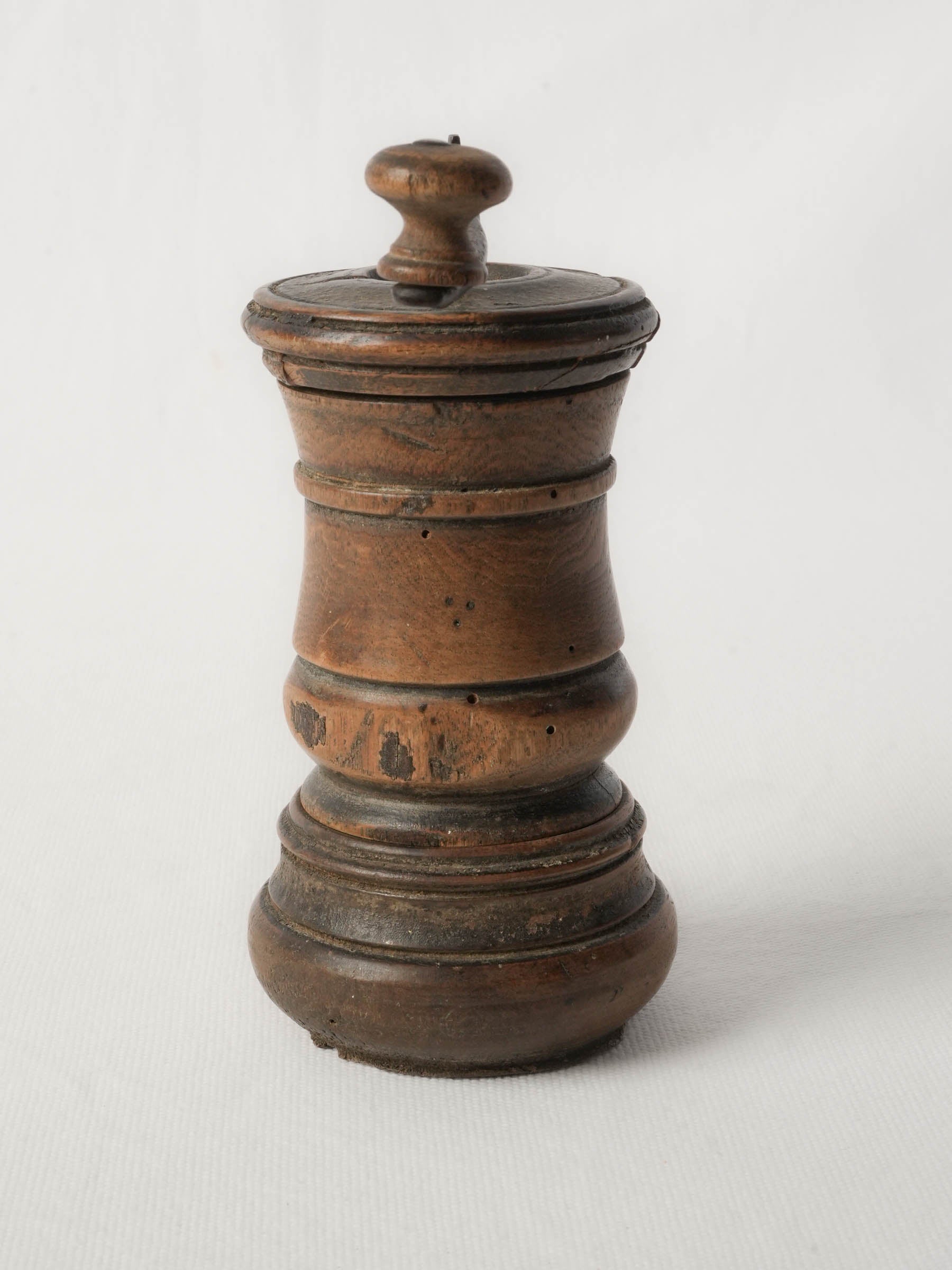 Handsome dark patina woodware
