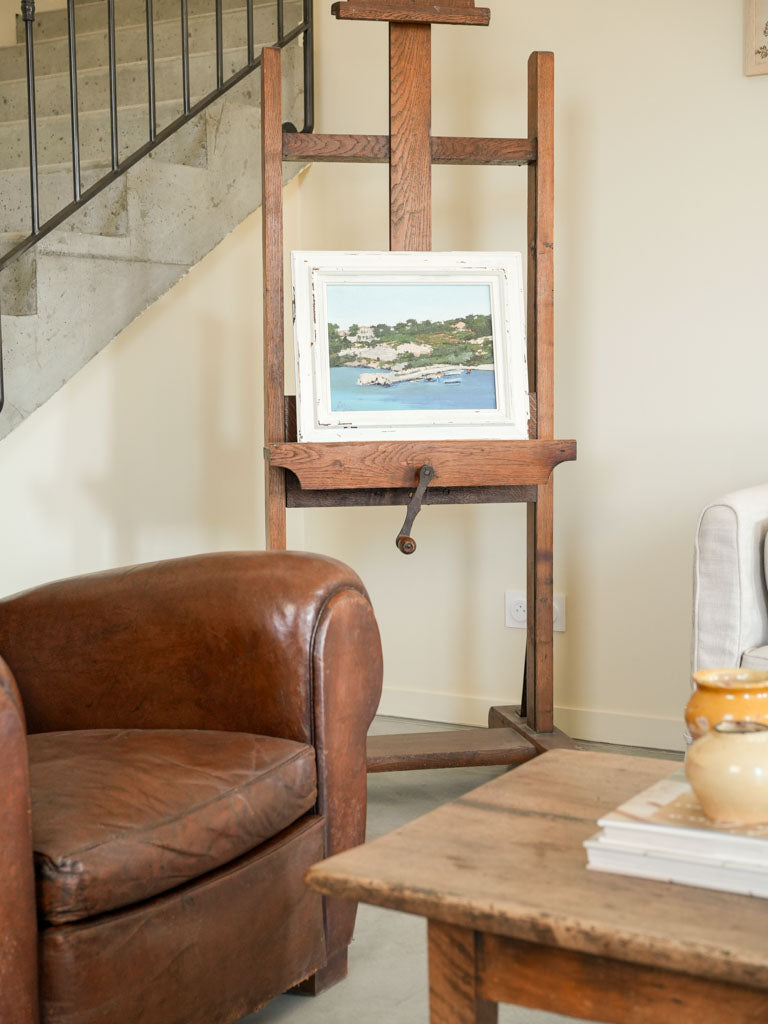 Expressive Mediterranean landscape artwork