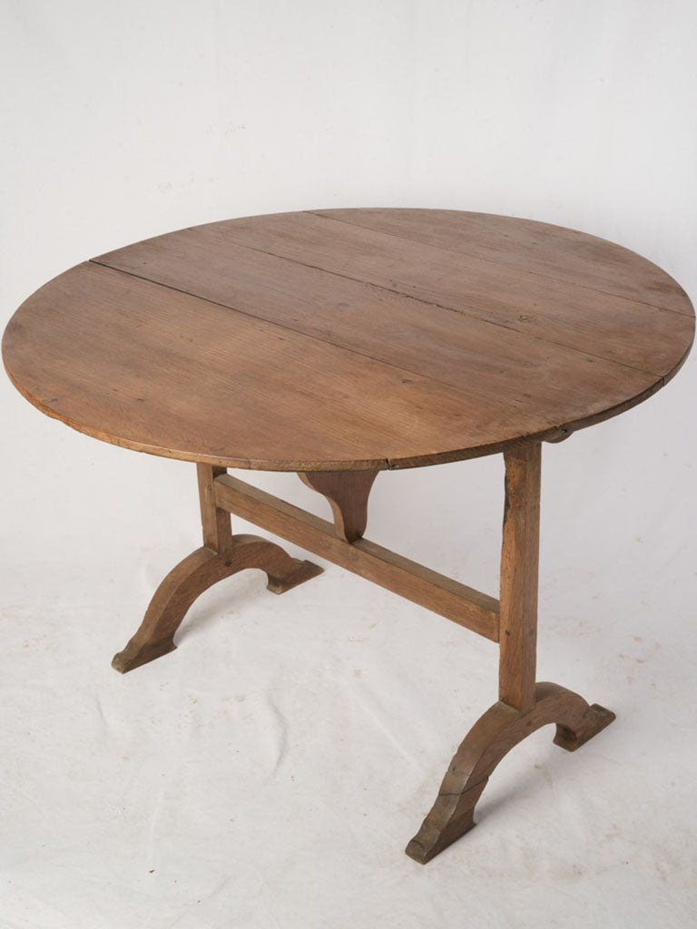 Early 20th-Century French Oak Winegrower’s Tilt-Top Table - 27¼" x 39½"