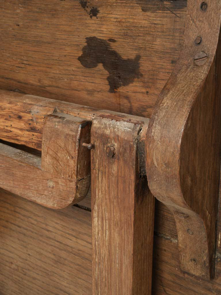 Early 20th-Century French Oak Winegrower’s Tilt-Top Table - 27¼" x 39½"