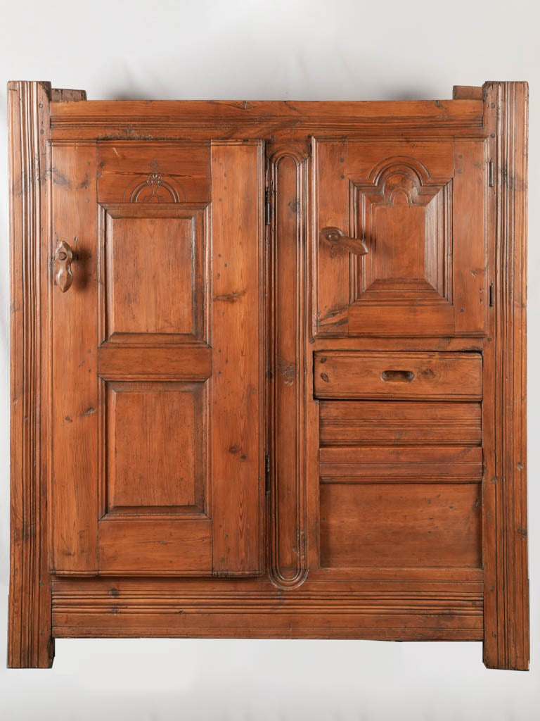 Vintage asymmetrical folk art cupboard