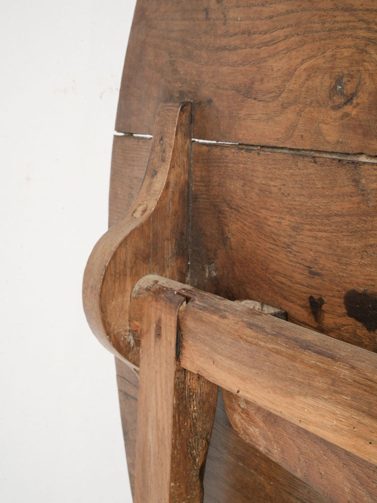 Early 20th-Century French Oak Winegrower’s Tilt-Top Table - 27¼" x 39½"