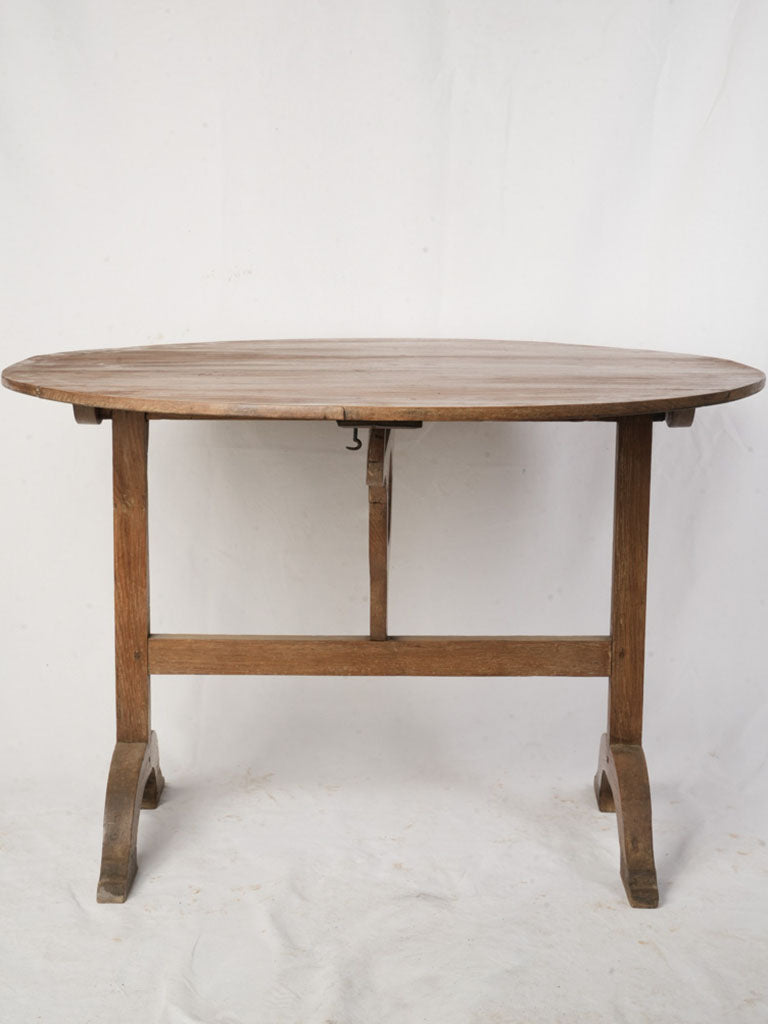 Early 20th-Century French Oak Winegrower’s Tilt-Top Table - 27¼" x 39½"