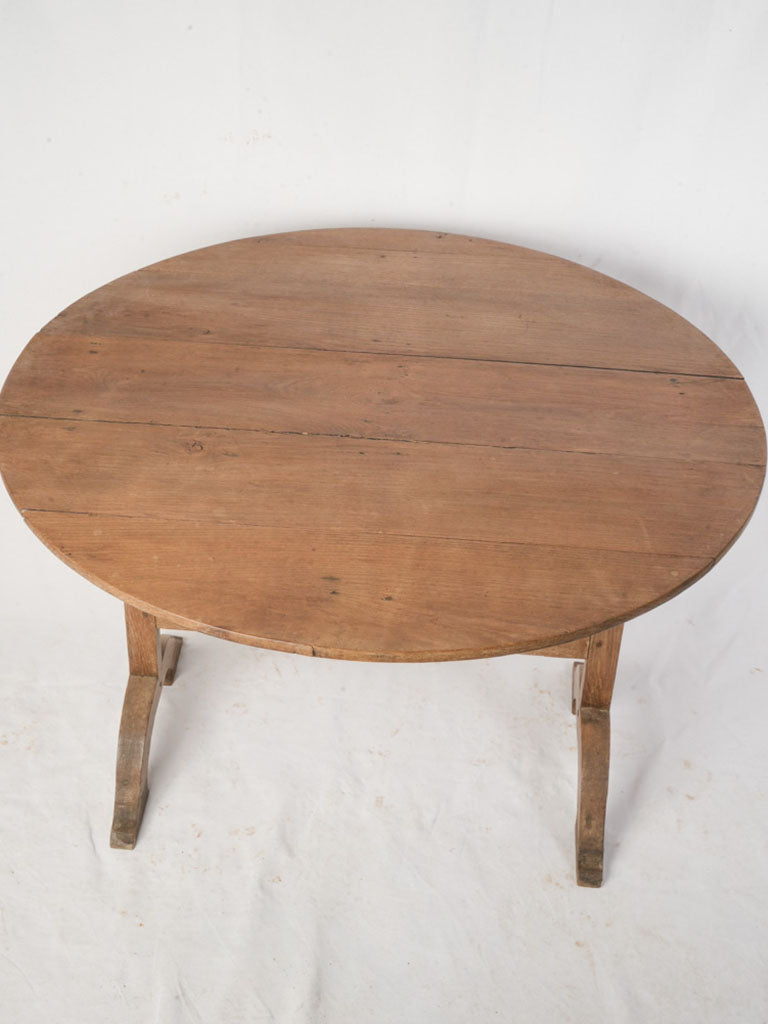 Early 20th-Century French Oak Winegrower’s Tilt-Top Table - 27¼" x 39½"