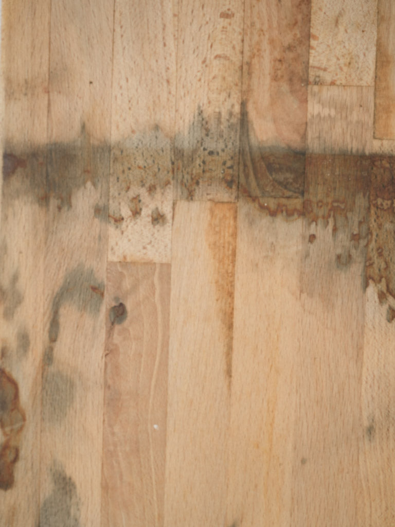 Aged, burnished, wooden cutting board