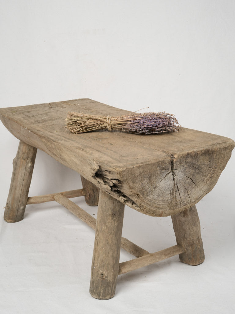 Salvaged primitive wooden coffee table