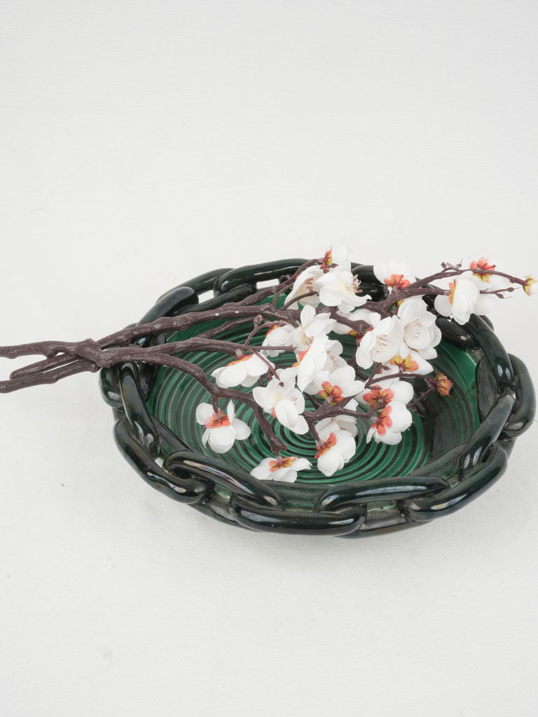 Iridescent Large French Ceramic Dish