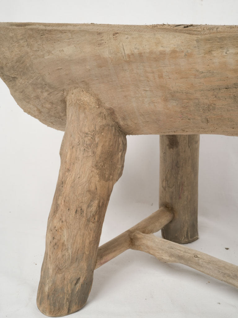 Natural salvaged branch wooden table