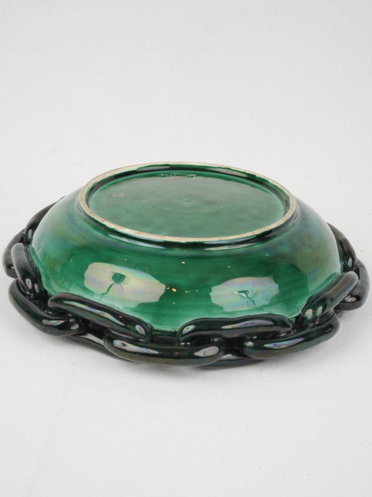 Iridescent Green Ceramic Vide-Poche