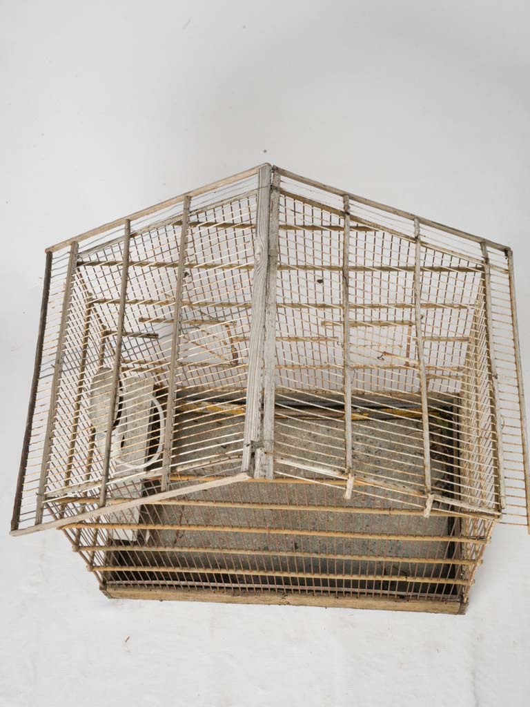 Old-world charm wire birdcage feature