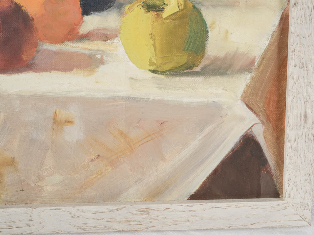 Contemporary French Still Life w/ Black Teapot and Bright Fruit - 21¾" x 25¼"