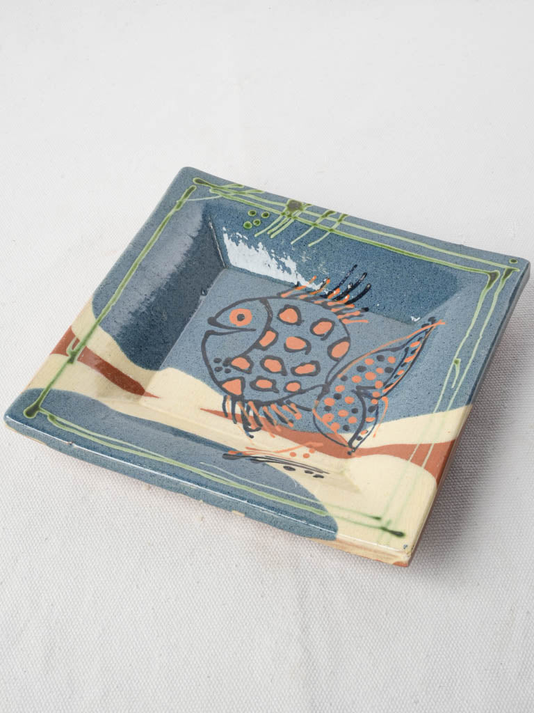Playful studio earthenware tray