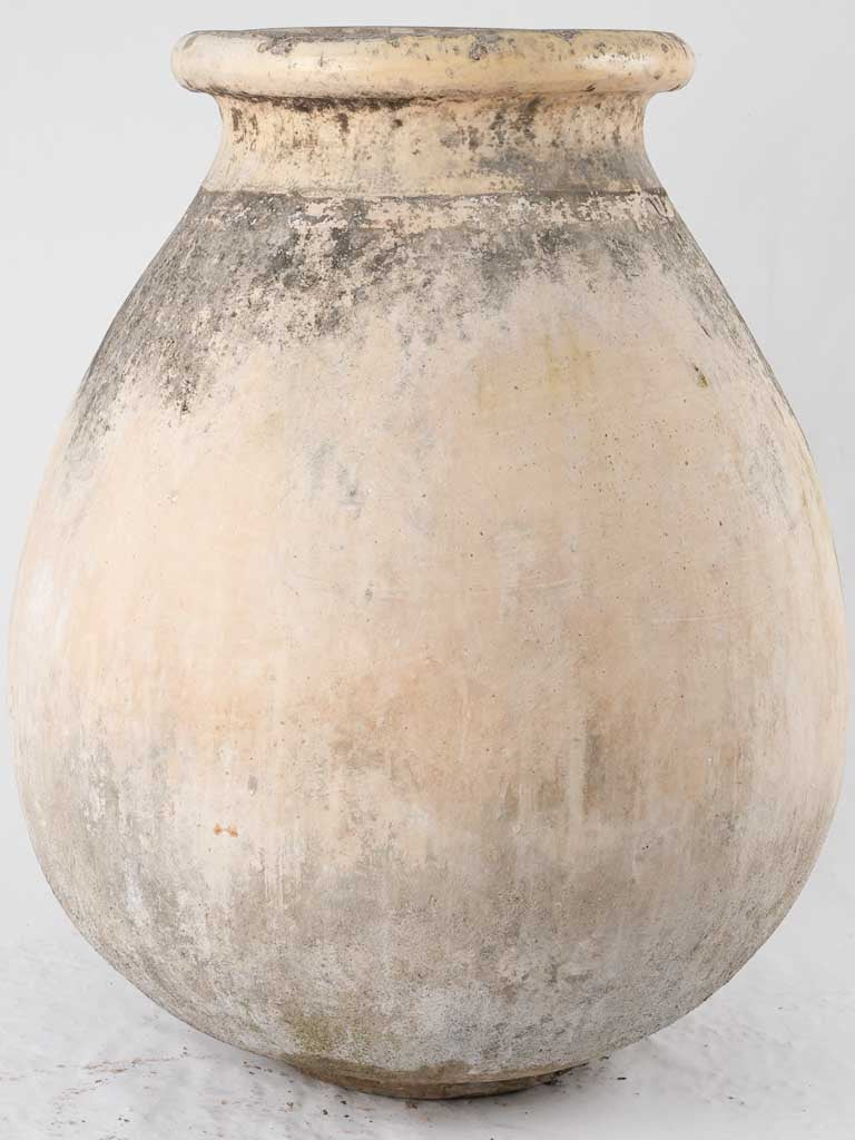 Classic olive green garden urn