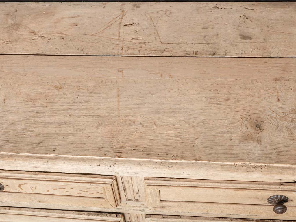 Stylish brass-detailed French enfilade sideboard