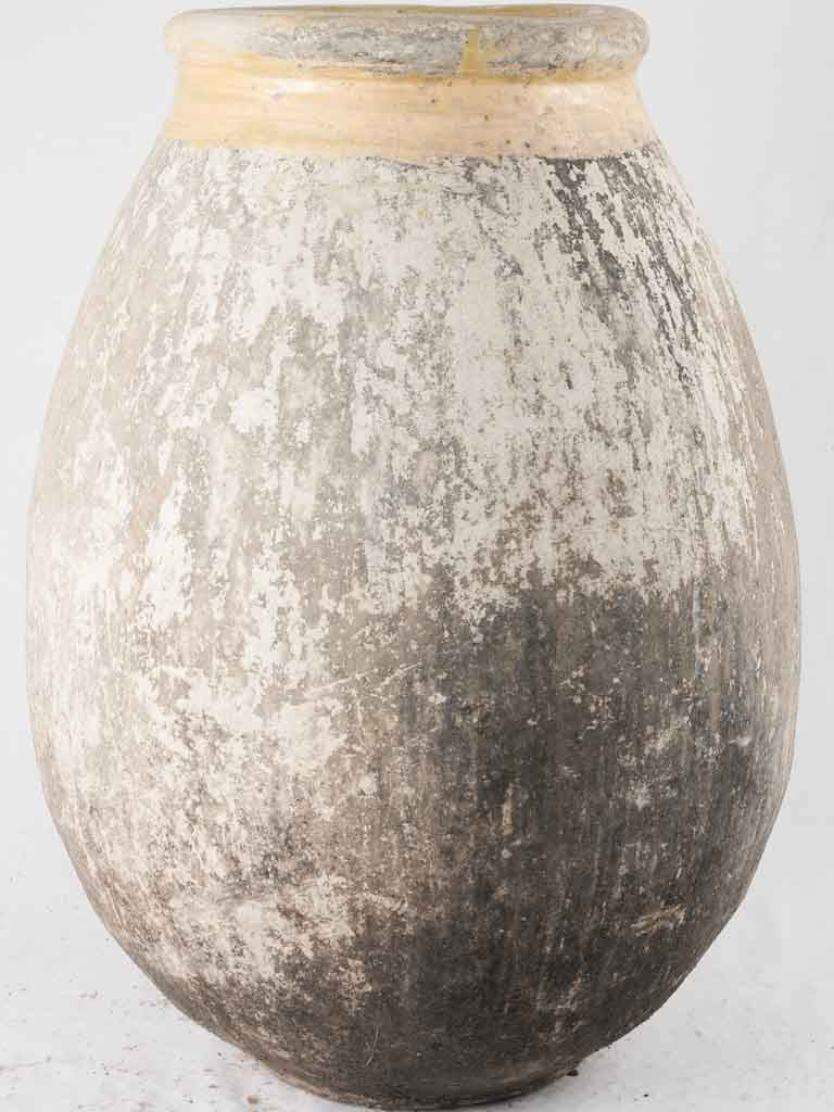 Antique timeworn Biot jar patina