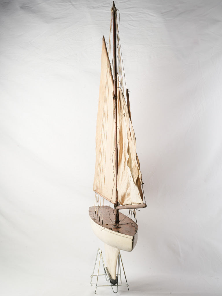 Pristine white-finish display vessel
