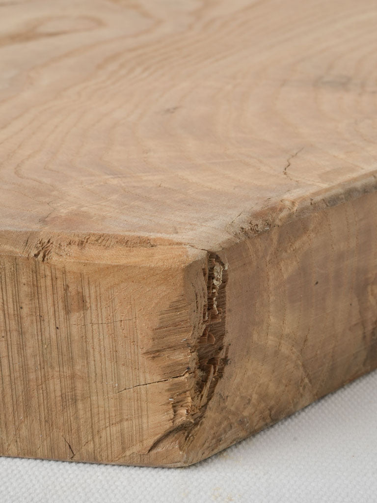 Time-worn heavy-duty wooden cutting board