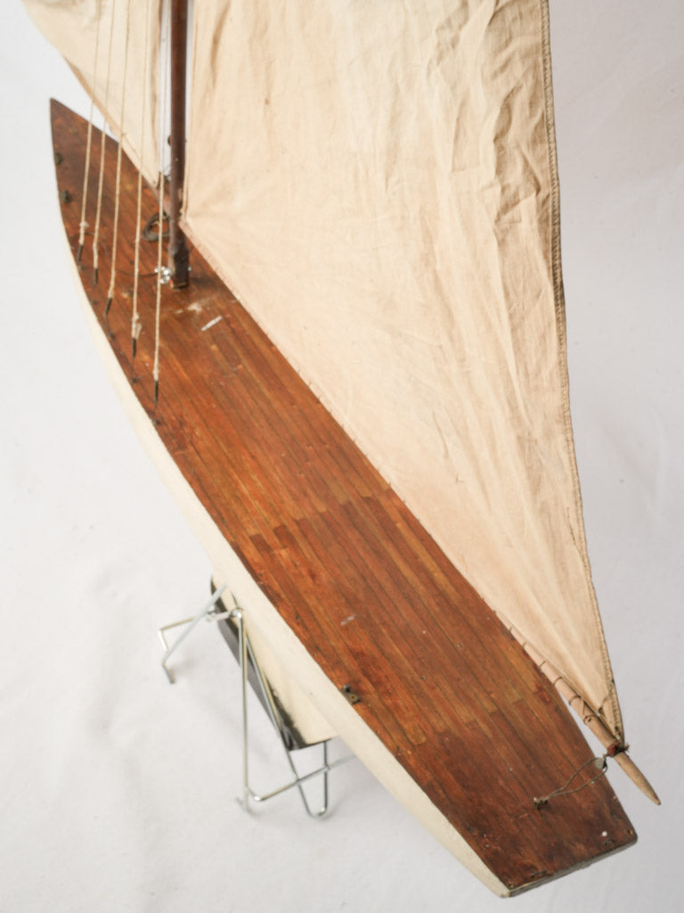 Charming antique French pond yacht